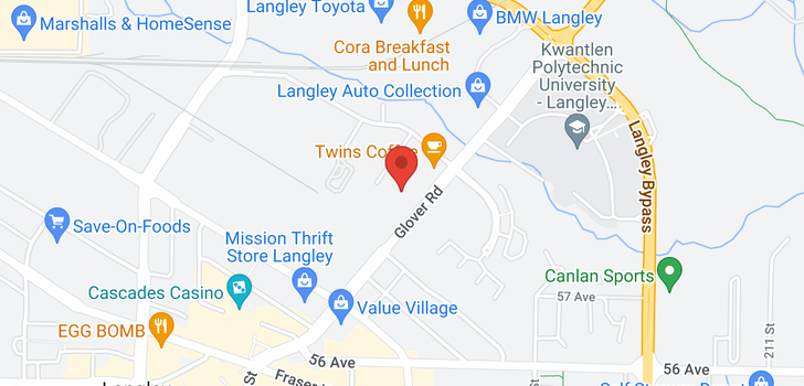 map of 317 5759 GLOVER ROAD